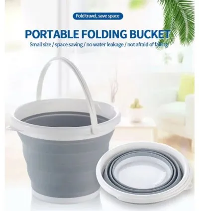 Multipurpose Collapsible Silicone Folding Bucket 10L
