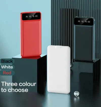 Smart Portable Power Bank 10,000mAh with Fast Charging & LED Light & Display