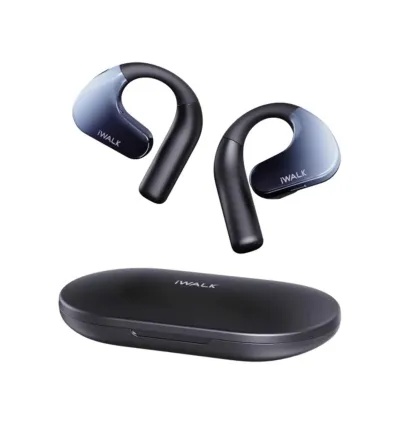 iWALK Amour Duo Candy Open Ear Headphones | 60H Playtime Bluetooth 5.3 Headphones – Black
