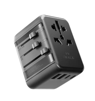 iWalk Leopard Travel Charger 35W With 5 Ports - Black