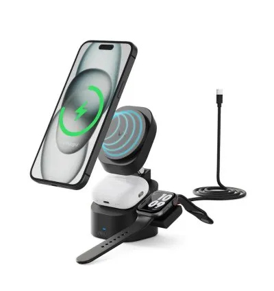 iWALK StandMe Power Higher & More Stable 3 in 1 Foldable Wireless Charger 15W