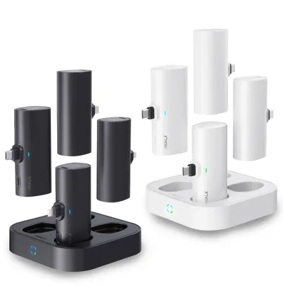 iWALK LinkPod Charger 4000mAh 4 Pack & Charging Station Set