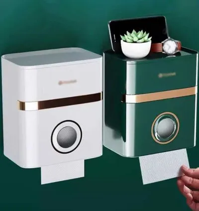 Wall-Mounted Tissue Paper Dispenser