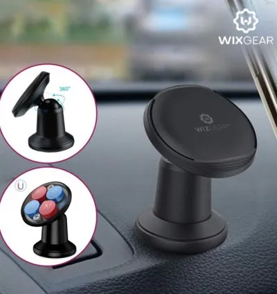 WizGear Magnetic Phone Mount - Black
