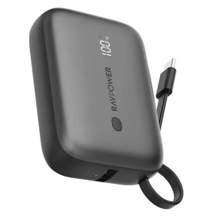 RAVPower Power Bank 10000mAh With 3 Port - Black