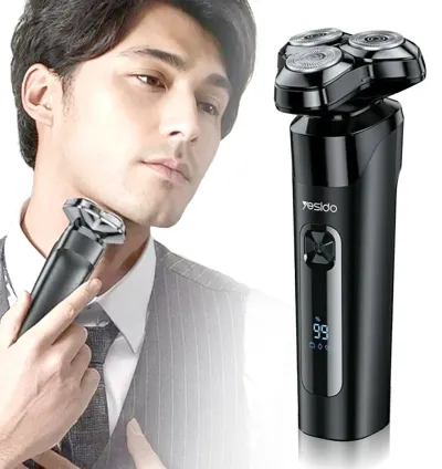 Yesido Head & Face Soft Hair Shaver IPX7 Waterproof - Black