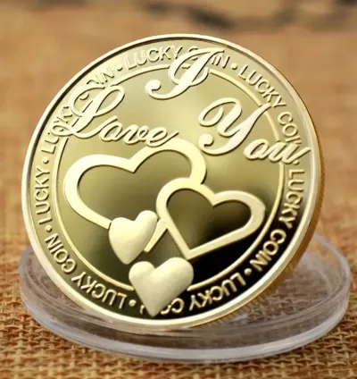 I Love You" Commemorative Metal Coin – A Perfect Romantic Gift for Special Occasions & Elegant