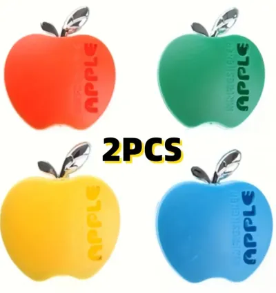 2 Pcs Apple-Shaped Car Air Freshener – Long-Lasting Scent - (Random Colors)