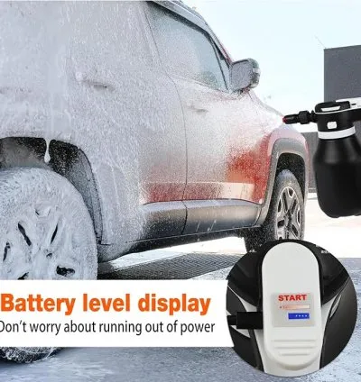 Rechargeable Multipurpose Foam Sprayer for Car Wash & Home Cleaning 2L - Assorted Color