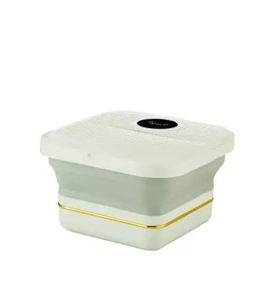 حوض استحمام للقدم قابل للطي مع غسالة صغيرة متعددة الاستخدامات – حوض نقع متعدد الوظائف بقوة 500 واط