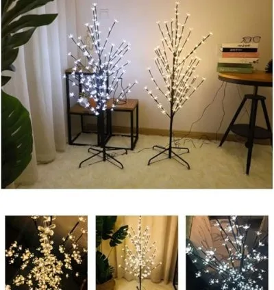 Ebony Twig LED Lights Decor Tree for Indoor & Outdoor Decorations - 150cm Height