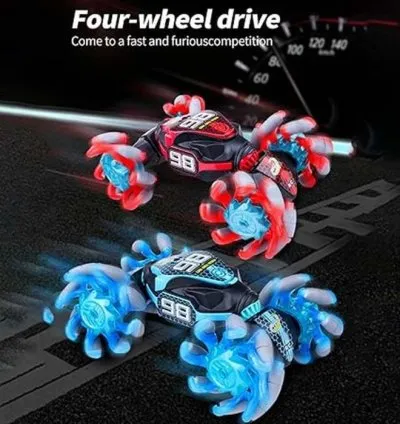 Portable 4WD Twist Stunt Car with Gesture and Remote Control