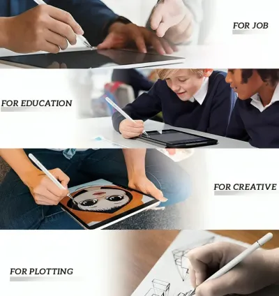 Yesido 2 In 1 Universal Stylus Pen for Touch Screens & Ballpoint Pen - White