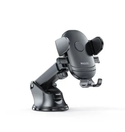 Yesido Flexible Dash Dashboard Suction Cup Phone Holder - Black