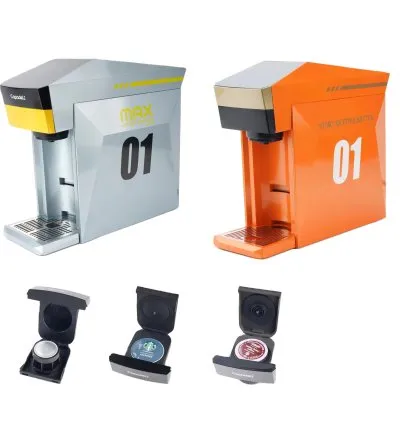 ماكينة صنع القهوة 4 فـي 1 بقـوة 1350 واط وبســعة 800 مل - باللون الرمــادي من كاباديلي