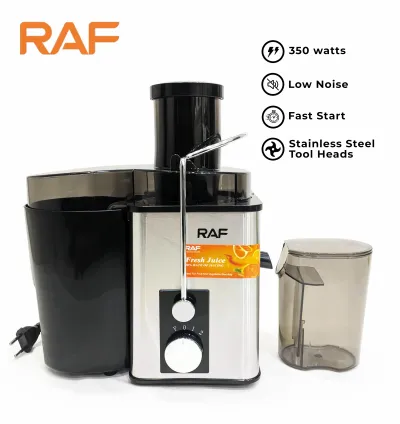 RAF Centrifugal Juicer 350W with 2 Speeds – Black - The Perfect Choice for Fresh Juice Every Day!