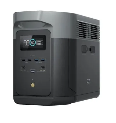 محطة طاقة متنقلة دلتا ٢ ماكس بقـوة 3100 واط - أسود من إيكو فلو