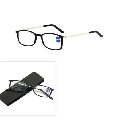 Mobile Phone Black Reading Glasses With Case Up To +3