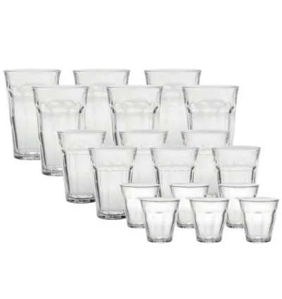 Duralex Picardie Set of 18 PCS