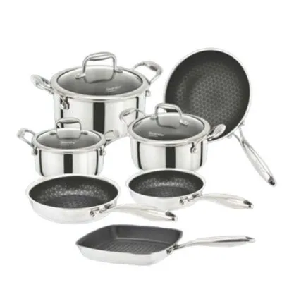 SilveStar 18/10 Stainless Steel 10 Pcs Cooking Set