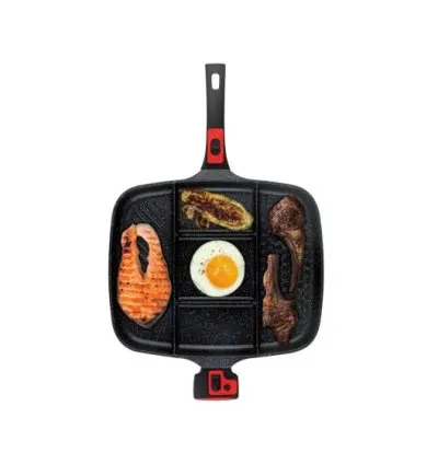 BH Die-Cast 5 in 1 Fry Pan with Detachable Handle 37x31x4.4 CM