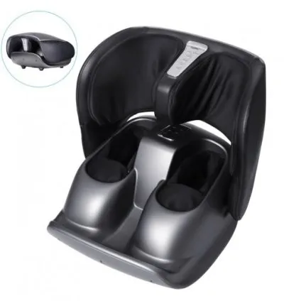 Naipo 2 In 1 Luxury Foldable Foot & Calf Massager - Black