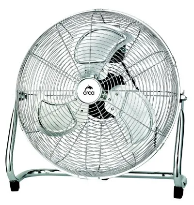 Orca Floor Fan 18-inch 3 Speed Chrome Colour