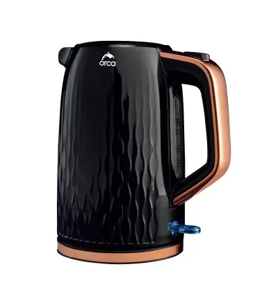 Orca Auto off Plastic Kettle 2200W & 1.7L - Black