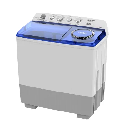 غسالة شارب بحوضين سعة 7 كجم ومجفف 5 كجم – أبيض