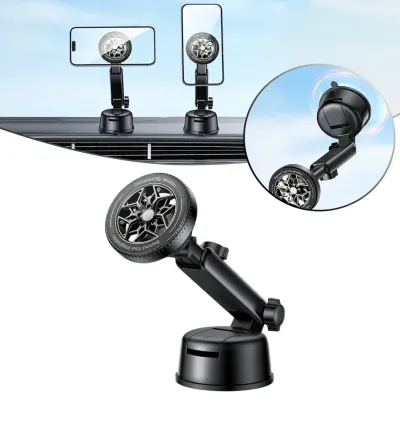 Yesido Suction Cup Magnetic Car Holder - Black