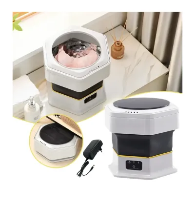 Foldable & Portable Mini Washing Machine with Spinner for Home & Travel - 10L Capacity