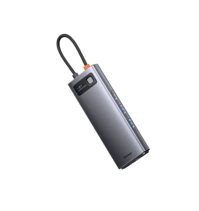 Baseus Gleam Series 9 in 1 USB-C Hub - Grey