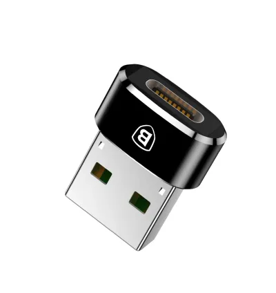 Baseus Mini USB-C to USB-A Adapter Converter - Black