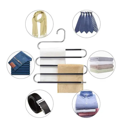 S-Type Trousers Hanger Antislip - Black