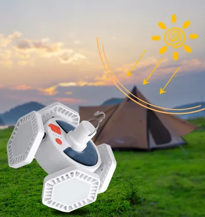 Rechargeable Foldable Mobile Emergency Charging Lamp (HS-V169) for Campinp & Hiking & Outage