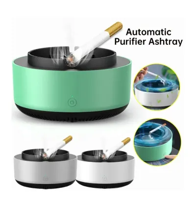 Self extinguishing Smokeless Ashtray AS-08 (Assorted Color)