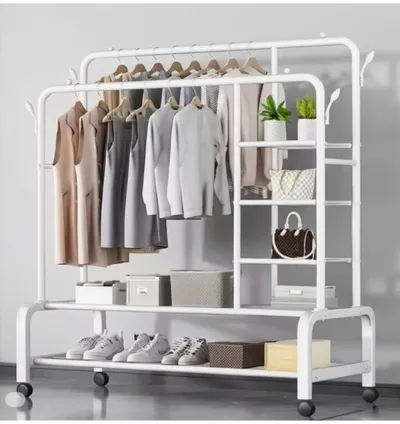 Double Pole Multifunctional 58Kg Double Layer Clothes Hanger YP 618