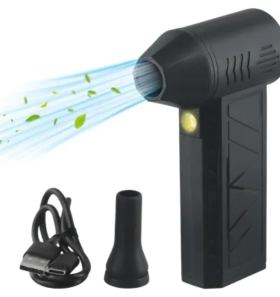 Mini Rechargeable Jet Fan 130,000RPM Wireless Blower with LED For Cars Houses Computer Keyboards & Outdoor Use