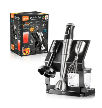 RAF 5 x 1 Electric Blender Set with Portable Handheld Mixer 500W