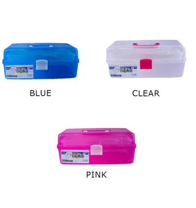 Portable Lightweight Plastic Storage Organiser Box