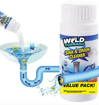 Drain Sink Blockage and Pipe Cleaning Solvent Powder 1 Pcs