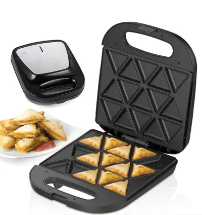 RAF Electric Non-Stick Samosa & Snack Maker & Pocket Grill Press 1400W with 8-Triangular Slots