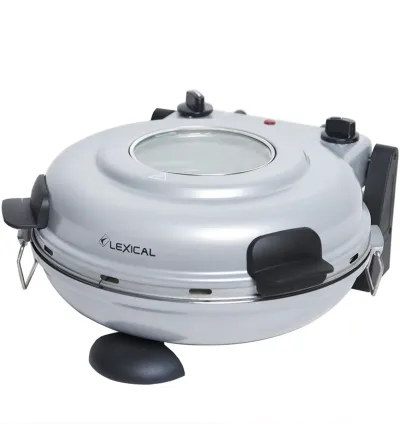 Lexical 1000W Pizza & Bread Maker with Timer & Removable 32cm Pan With Overheating Protection