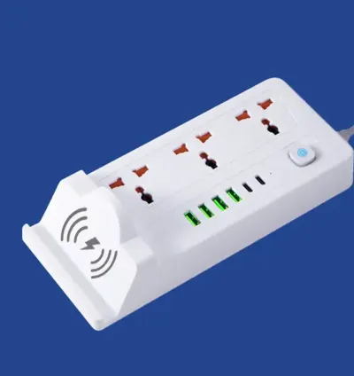 Multi-Functional Power Strip Extension 3 Power Sockets With 1 PD & 5 USB Sockets